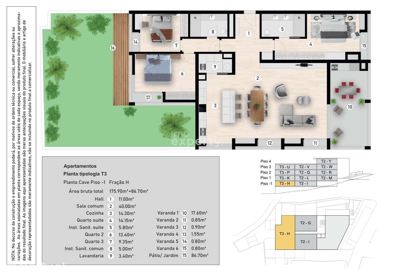 Apartamento T3 com Jardim Privativo no Caniço Prime, Madeira - Grande imagem: 5/5