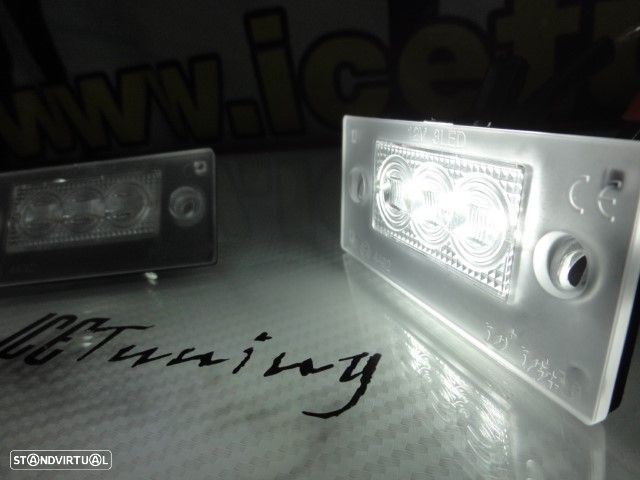 Suporte De Lâmpada De Matricula Com Led Branco Audi A4/S4/RS4 avant 1999-2001, A3 8L 01-03 - 27