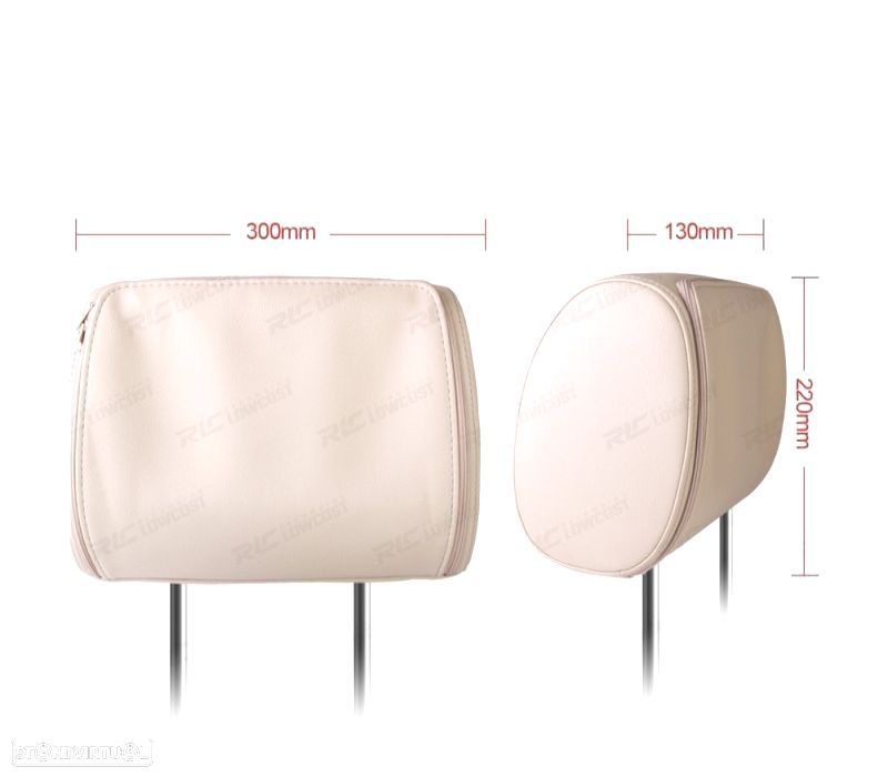 ENCOSTO DE CABEÇA MULTIMEDIA DVD 9 PULGADAS COR EM BEJE - 4