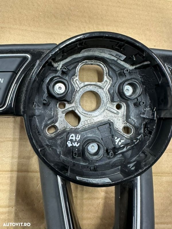 Volan piele cu padele si comenzi AUDI A4, S4 S-Line B9 an 2016-2020 - 4
