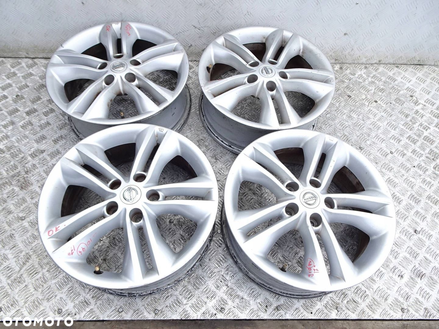 Alufelgi KPL. Nissan Qashqai J10 17" 5x114.3 ET 40 - 1