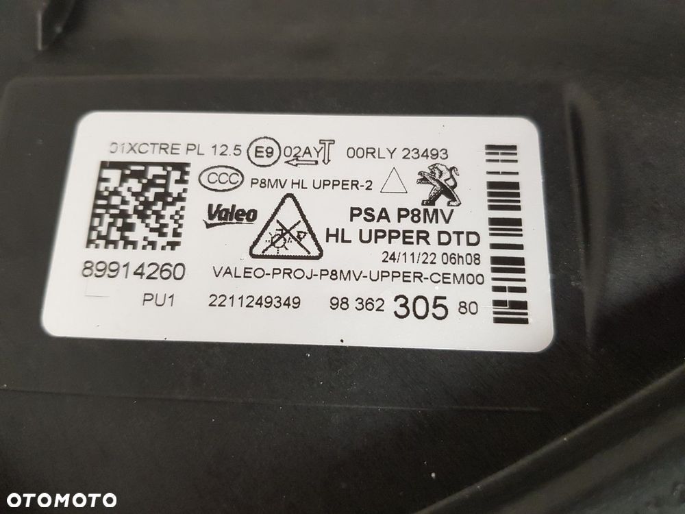 PEUGEOT 3008 5008 II lift 20-25 LAMPA LEWA + PRAWA LAMPY PRZEDNIE LED komplet EUROPA IDEALNE - 5