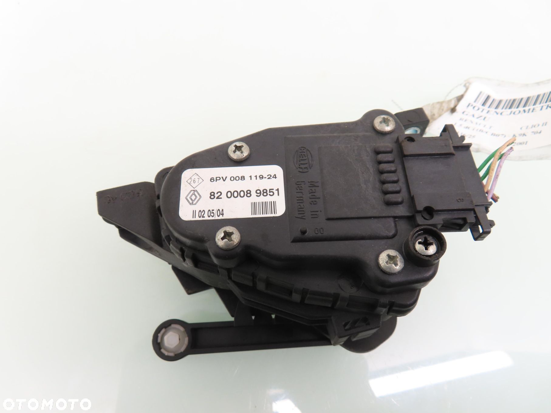 POTENCJOMETR GAZU RENAULT CLIO II 1.5 dCi 8200089851 6PV00811924 - 1