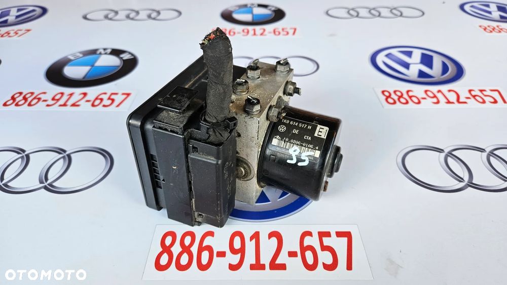 VW Golf 5 V  Pompa hamulcowa ABS Sterownik pompy 1K0907379K 1K0614517H - 4