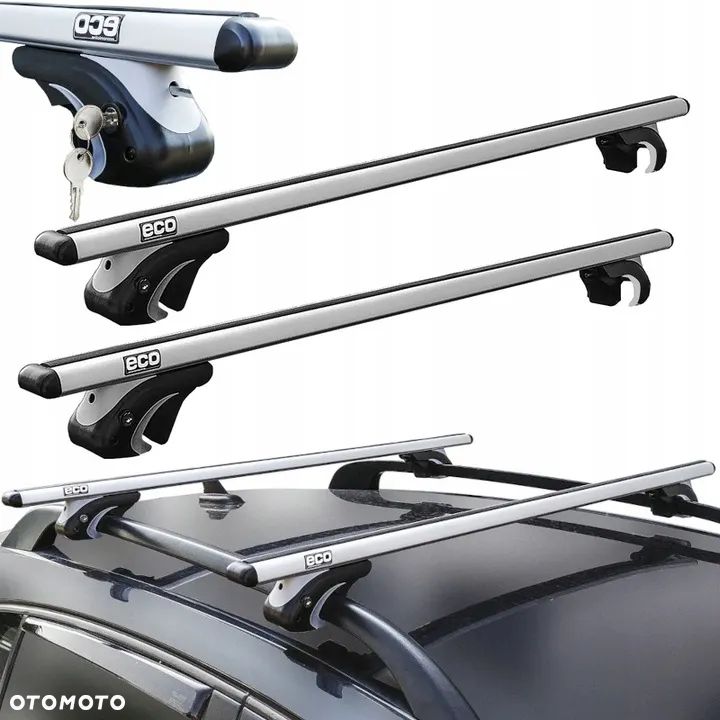 Bagażnik dachowy na relingi Eco Alubase 120cm - 1