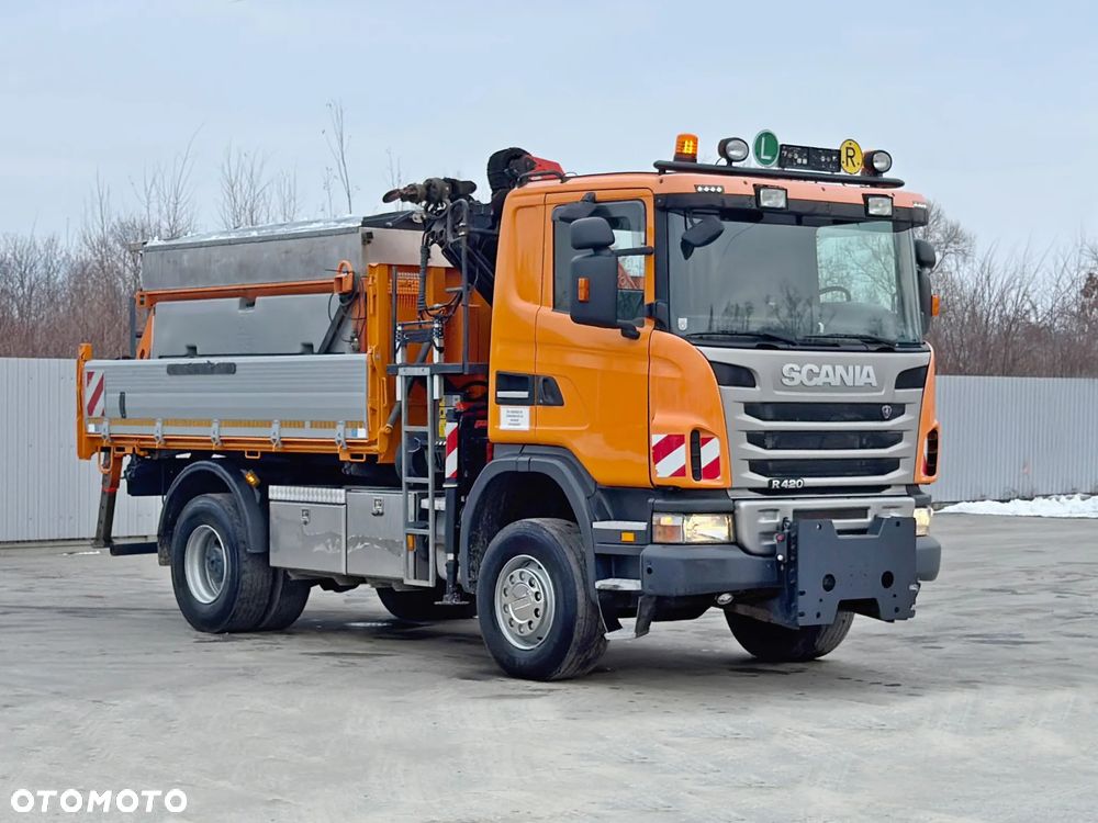 Scania R 420 * SKRZYNIA 4,15 m + PK 11002 + PILOT + PIASKARKA W KOMPLECIE - 6
