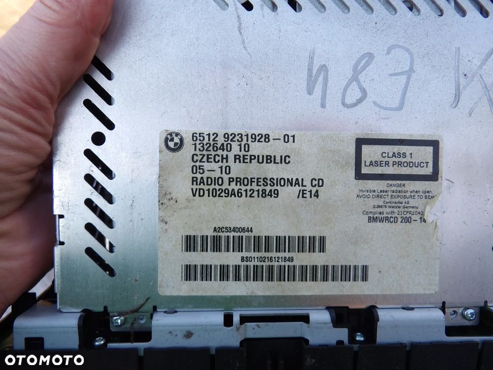 BMW - E81,E84,E87,E90,E91 - RADIO CD SDI - 9231928 - 2