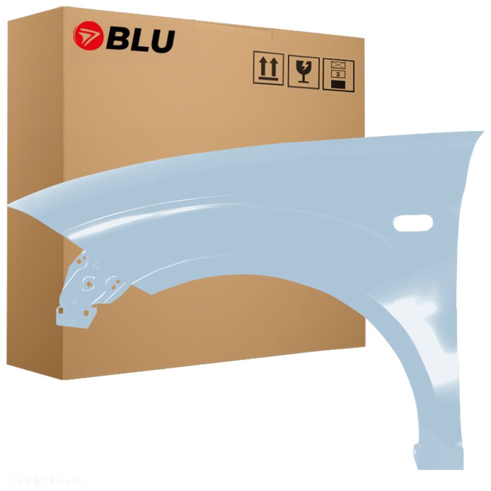 BLU Błotnik SEAT ALTEA XL LS5V Lewy Przód Niebieski 2006-2015 ocynk BlauLluvia - 1