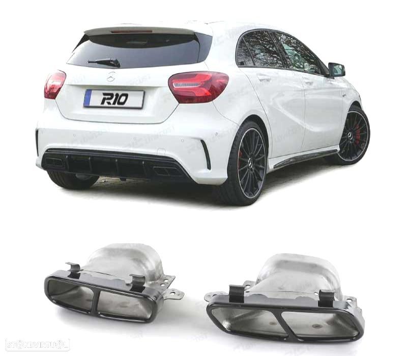 PONTEIRAS DE ESCAPE PARA MERCEDES AMG W176 2013-2018 - CLA W117 2013-2018 - GLA X156 2014-2019 A45 A - 1