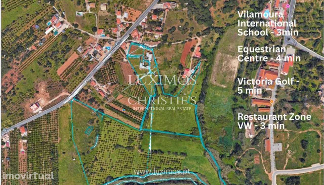 Amplo terreno com projeto aprovado, à venda em Vilamoura, Algarve - Grande imagem: 2/6