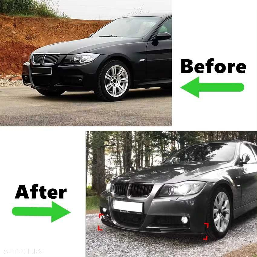 Prelungire Lip Complet Cu Splitere BMW E90 NFL cu Bara Fata M Pachet - 4