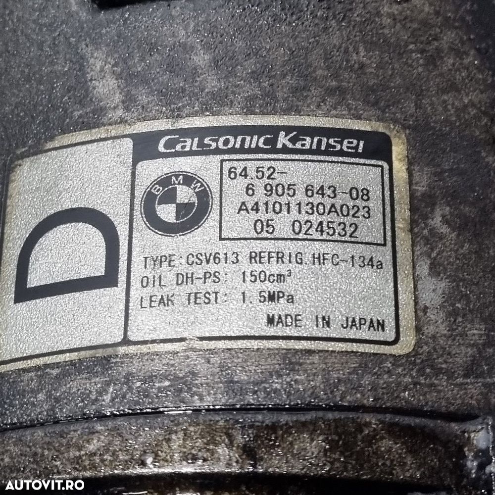 Compresor clima BMW X3 E83 2.0 Diesel 2003 - 2006 150CP M47 D20 (1313) Diesel A4101130A023 - 5