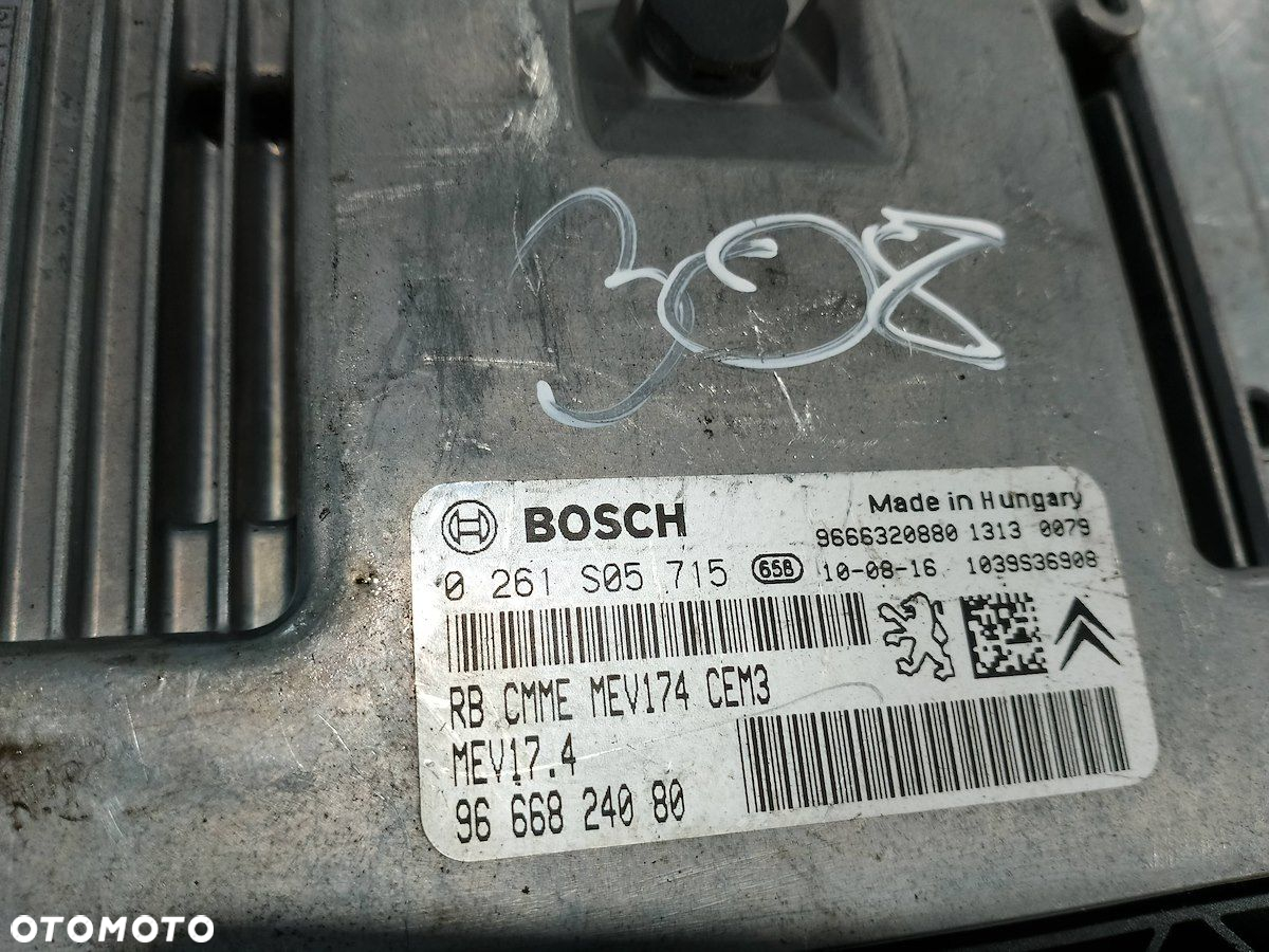 KOMPUTER, STEROWNIK PEUGEOT 308 SW 9666824080   1.6 VVTI - 4