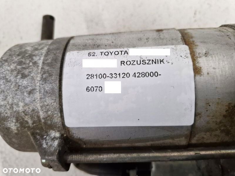 toyota yaris 3 iii auris 2 ii 1.4 d4d rozrusznik 28100-33120 428000-6070 - 7