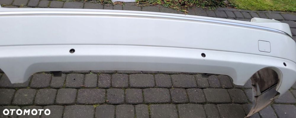 MERCEDES W204 KOMBI ZDERZAK TYLNY TYŁ 3.0 CDI V6 2 WYDECHY 650 BIAŁY - 5
