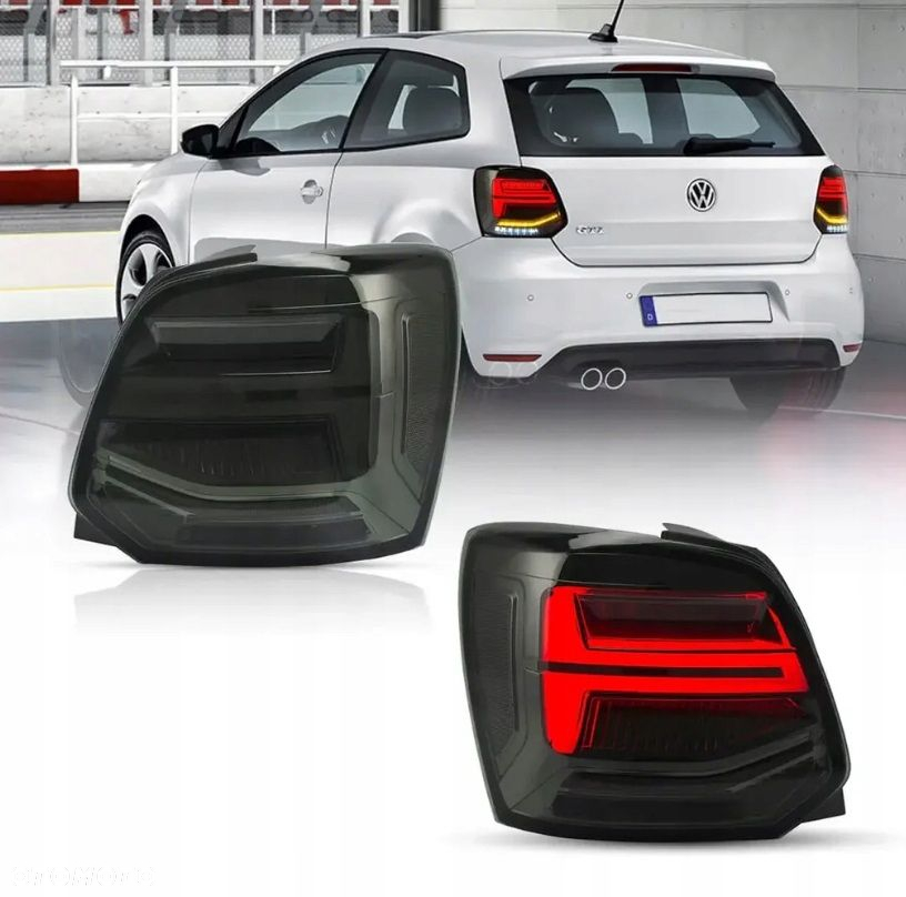 Lampy tylne kpl Full Led Neon Diody DTS Tuning Vw Polo V 5 6r 6r0 2009-2017 - 2