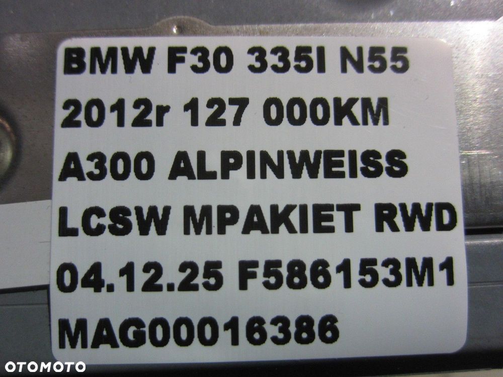 BMW 3 F30 NAWIGACJA RADIO CZYTNIK HARMAN 9289214 9302230 CIC HIGH - 7