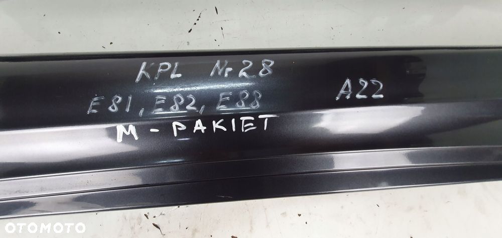 Bmw E81 E82 E88 Listwa Progowa Lewa Prawa M-Pakiet Sparkling A22 Kpl 28 - 8