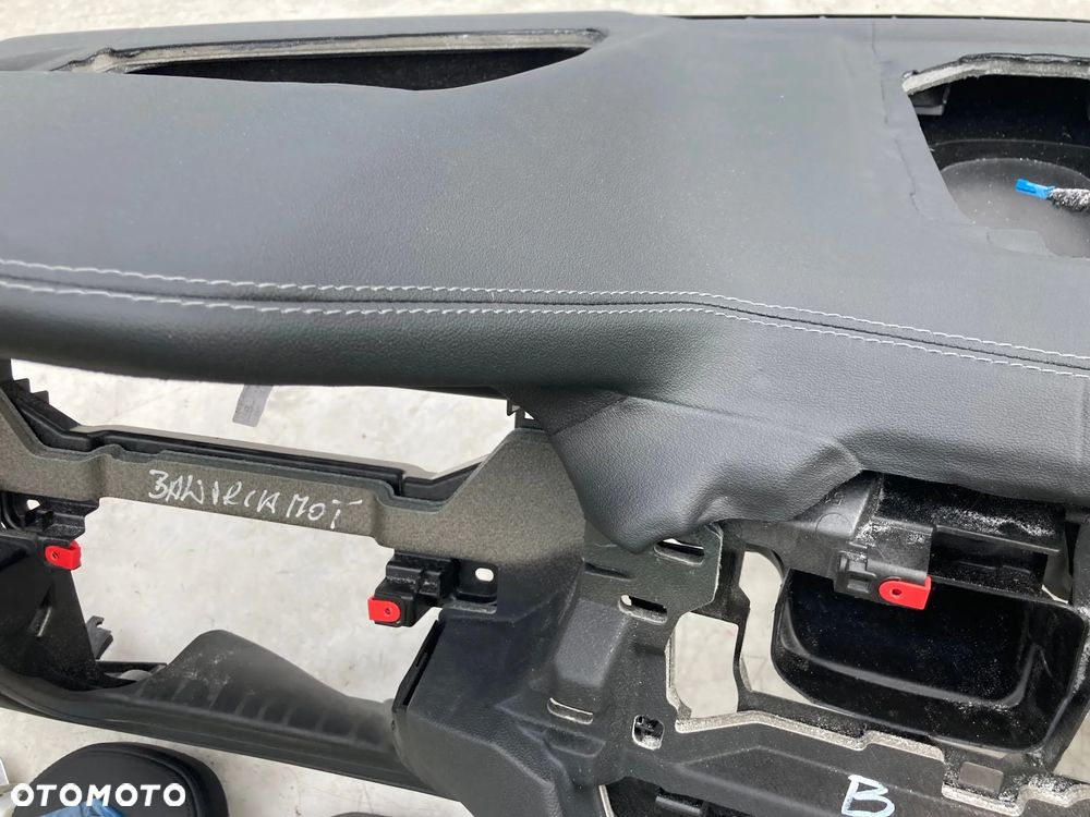 BMW X3 G01 X4 G02 DESKA KONSOLA KOKPIT PULPIT PÓŁKA PARAPET AIRBAG PODUSZKI PASY PAS SKÓRA SZYTA NIĆ - 8