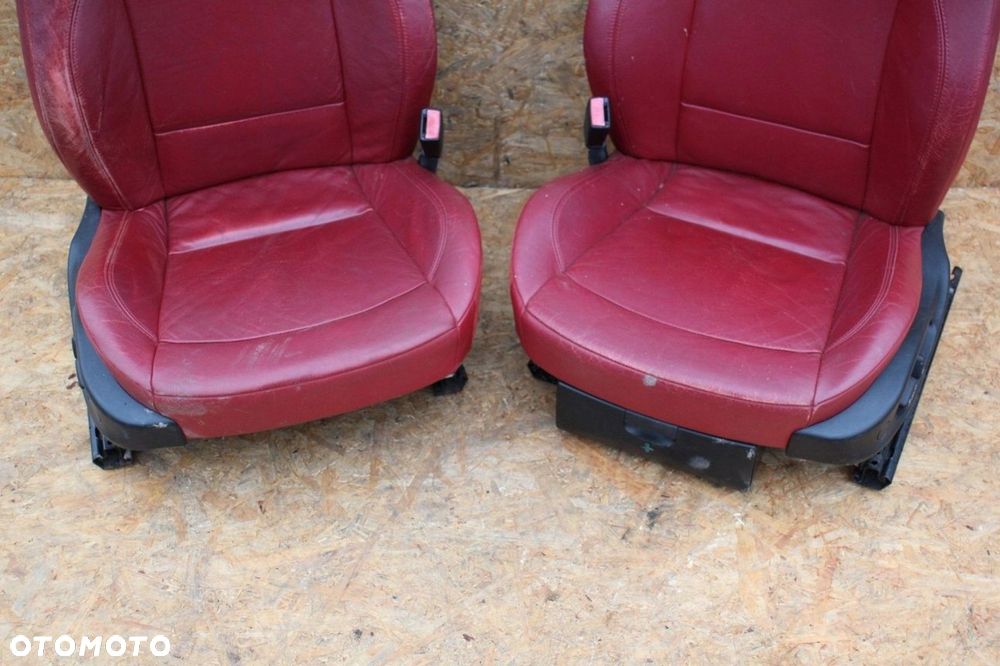 Fotele BMW e85 z4 elektryczne czerwona skóra komplet prawy lewy - 3