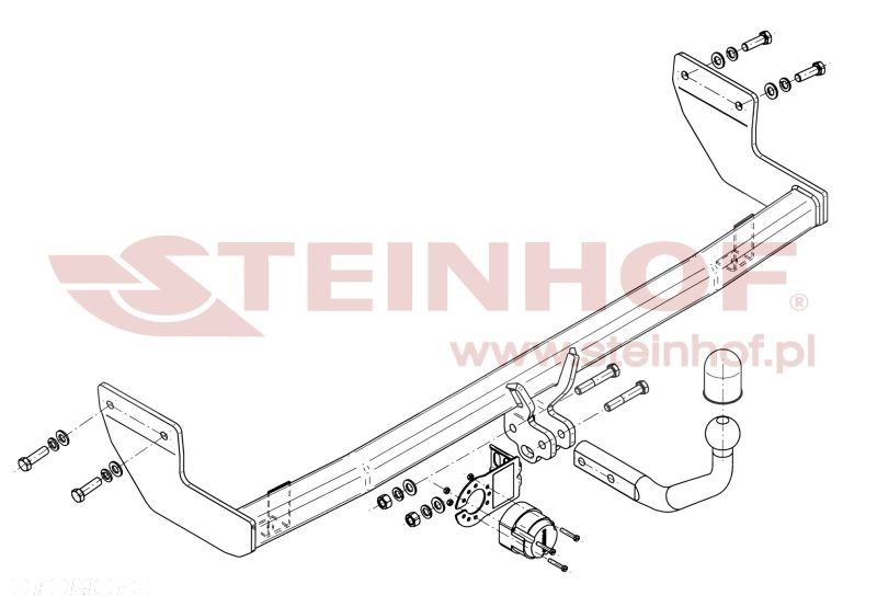 Hak Holowniczy + MODUŁ 7PIN do Hyundai ix20 5 drzwi od 2010 - 2