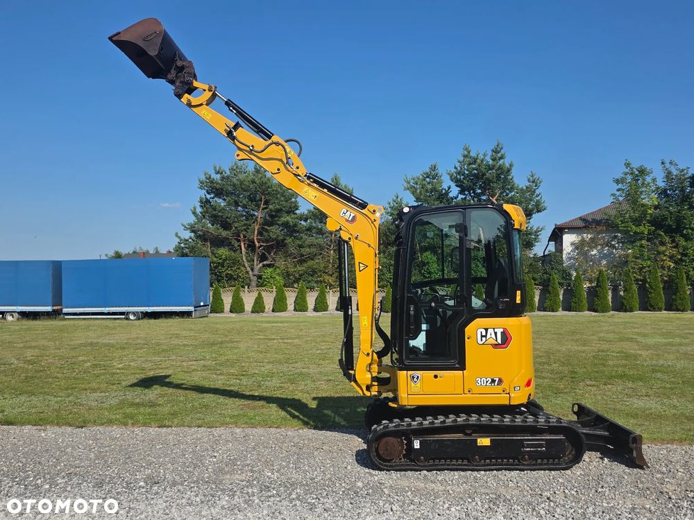 Caterpillar CAT 302.7 CR mini koparka szybkozłącze 3 łyżki piękna serwisowana 1 wł JCB sprowadzona w oryginale - 15