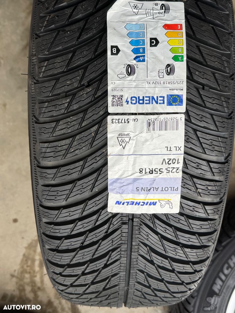 Vând jante aliaj originale Volvo XC40 pe 18” cu anvelope Michelin de iarnă noi - 10