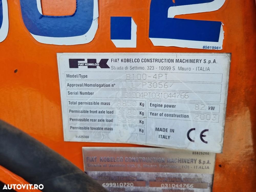 FIAT KOBELCO FB100.2 - 13