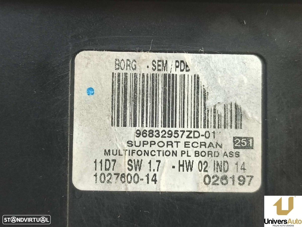 SISTEMA NAVEGAÇÃO GPS CITROEN C6 BáSICO - 5