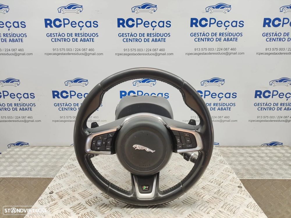 Volante Pele Patilhas Comandos Multifunções Jaguar XE X760 R Sport 2015 - 2024 - 7
