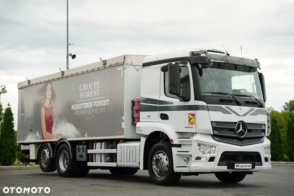 Mercedes-Benz ACTROS 2543 / RUCHOMA PODŁOGA / WALKING FLOOR / 6X2 / KLIMA POSTOJOWA /  OŚ SKRĘTNA / PODNOSZONA / EURO 6 - 7
