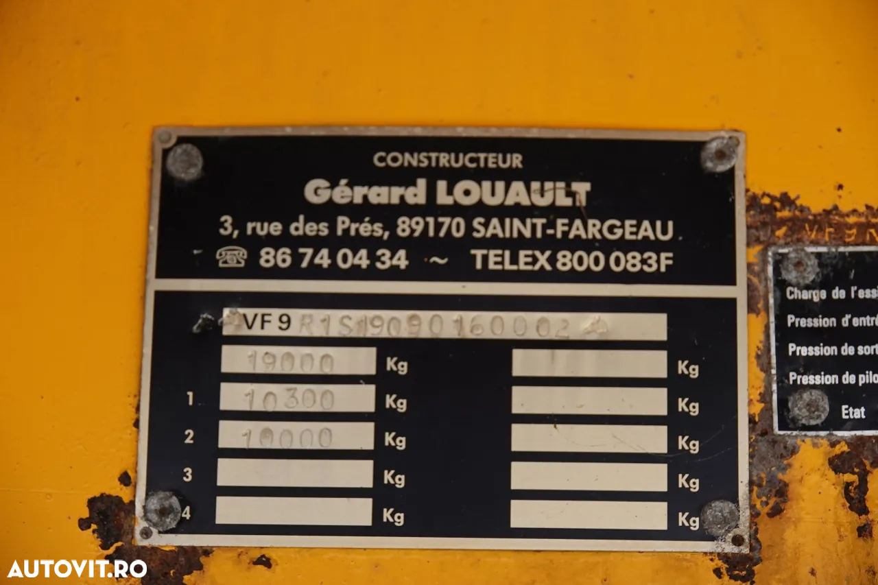 Louault CAMION LOUAULT / RAMPE HIDRAULICE / TROLIU / IMPORTAT - 20