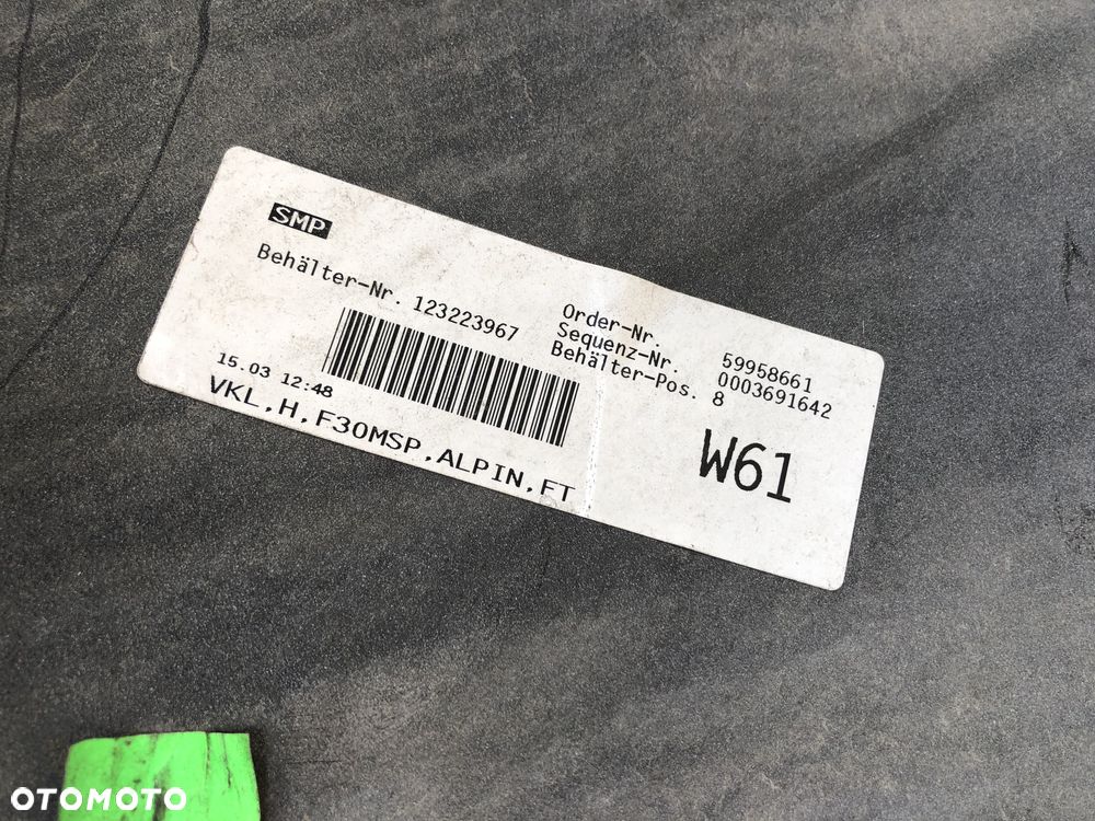 B135. Zderzak Tył Tylny BMW Serii 3 F30/F31 Biały Lift (2015-2018R) - Wysyłka - 9