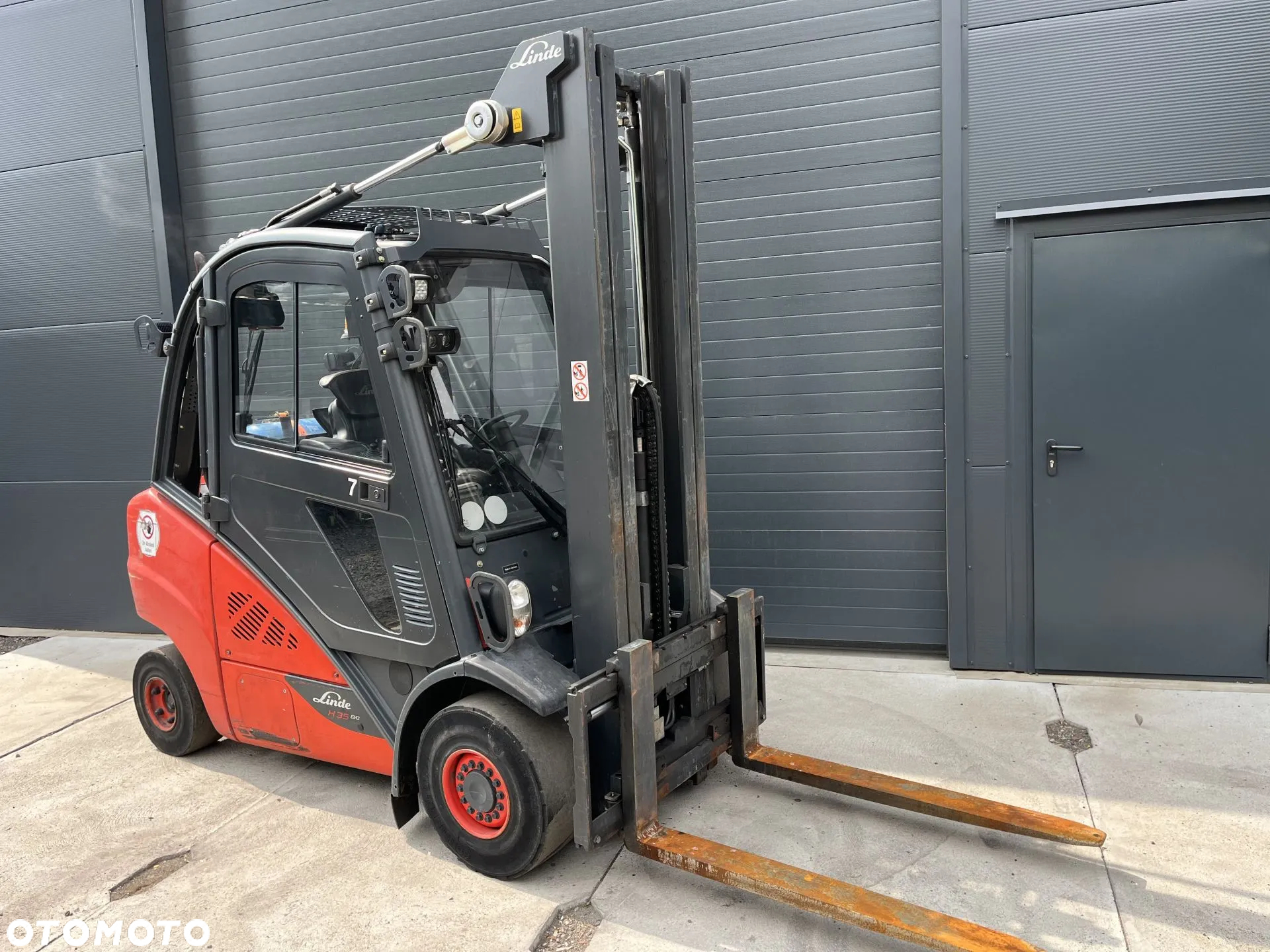Linde H35-T Gaz LPG TRIPLEX kabina przesuw boczny  oświetlenie drogowe - 7