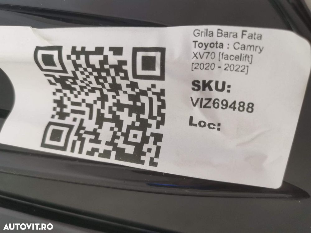 Grila Bara Fata Toyota Camry XV70 [facelift] 2020 2021 2022 Originala - 8