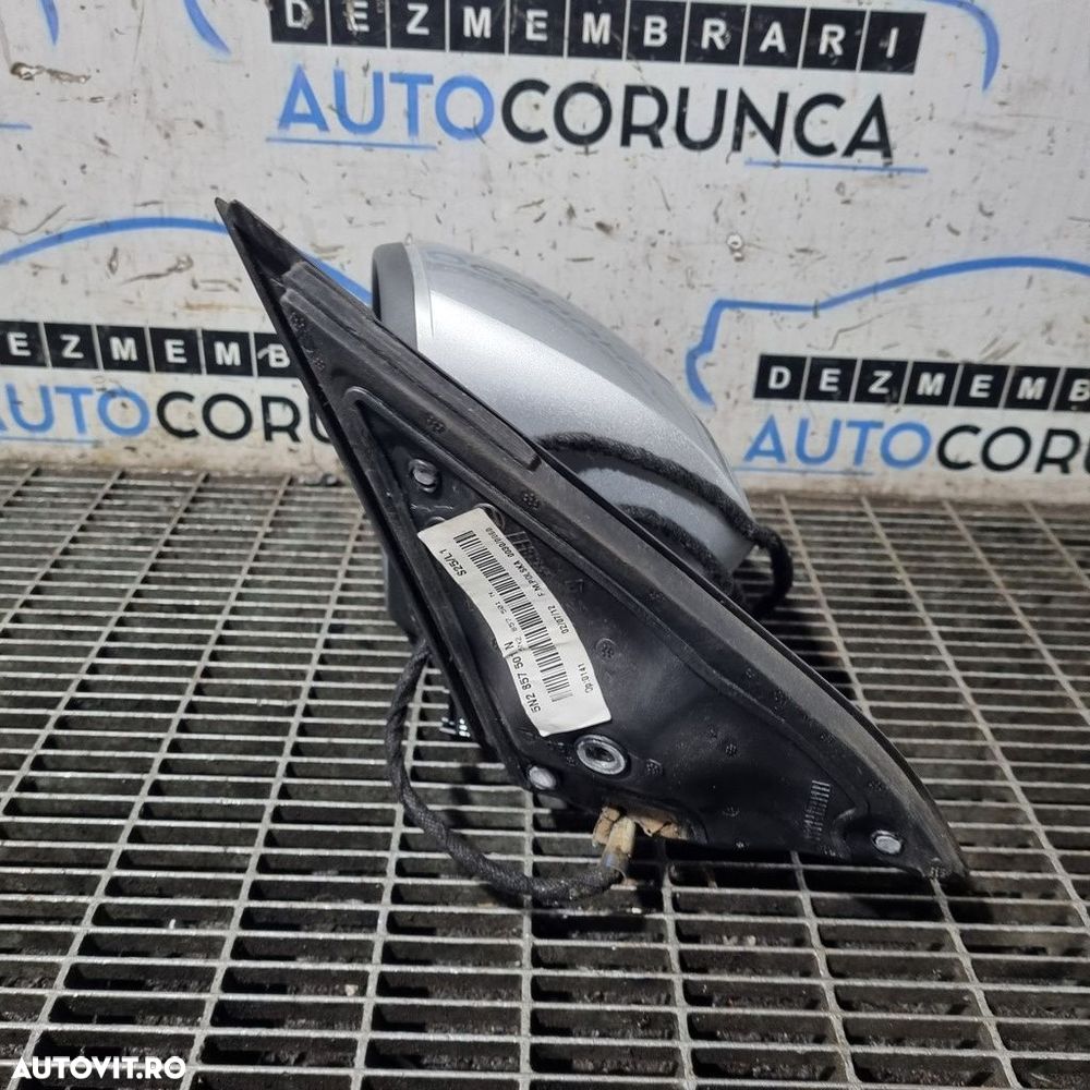 Oglinda stanga Volkswagen Tiguan 5N Facelift 2011 - 2015 4 Usi Argintiu (1399) Fără ... - 3