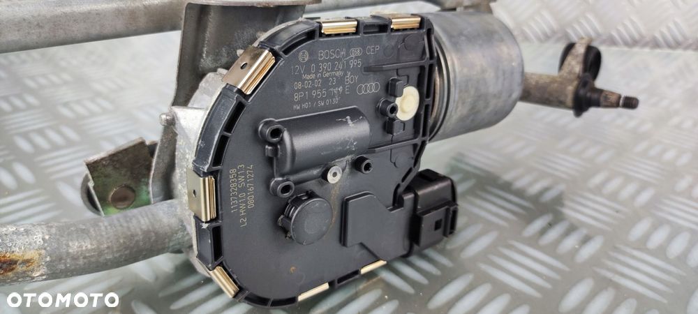 8P1955119E 8P1955023K mechanizm silniczek wycieraczek przód AUDI A3 8P EURO - 8