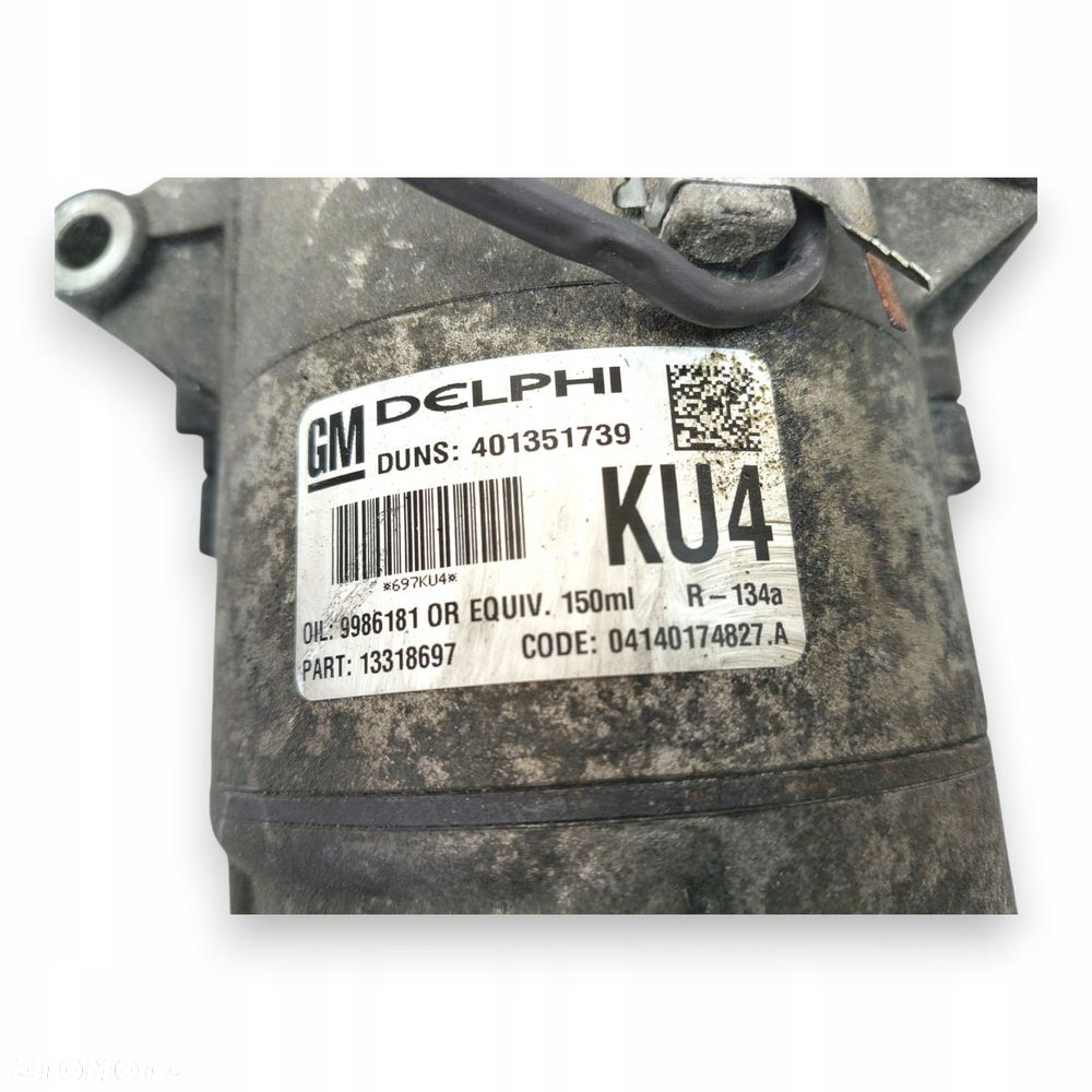 SPRĘŻARKA KLIMATYZACJI Opel Zafira B Astra H 1.9 CDTI 13318697 KU4 DELPHI - 8