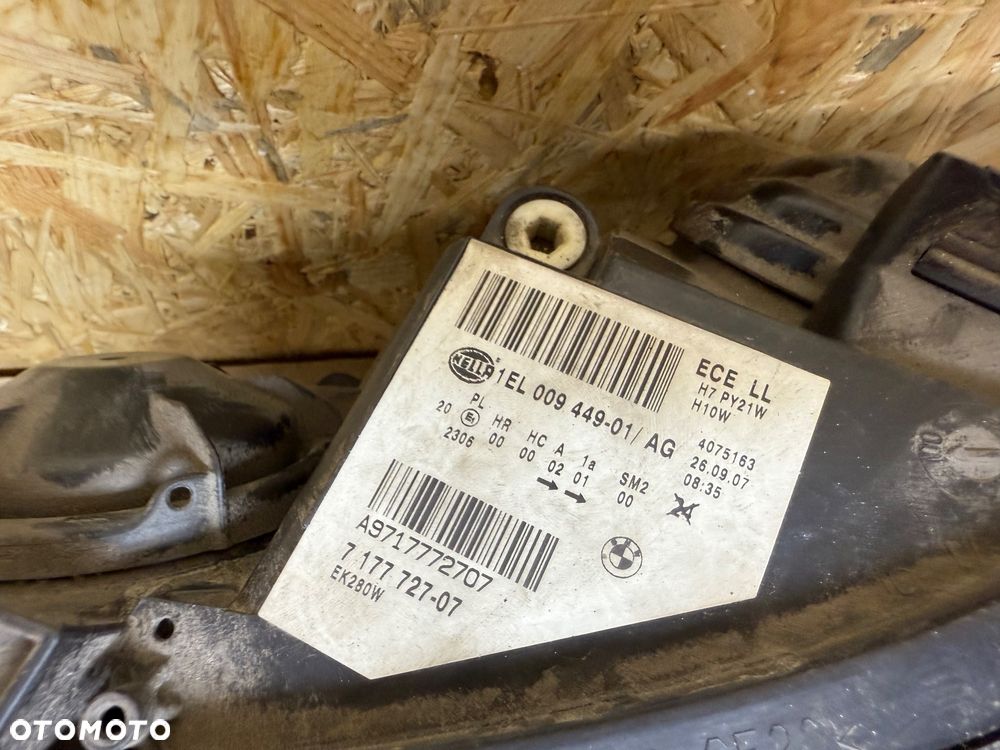 LAMPA LEWA PRZÓD REFLEKTOR LEWY PRZÓD BMW 5 E60 LCI LIFT ZWYKŁA SOCZEWKA H7 7177727 - 10