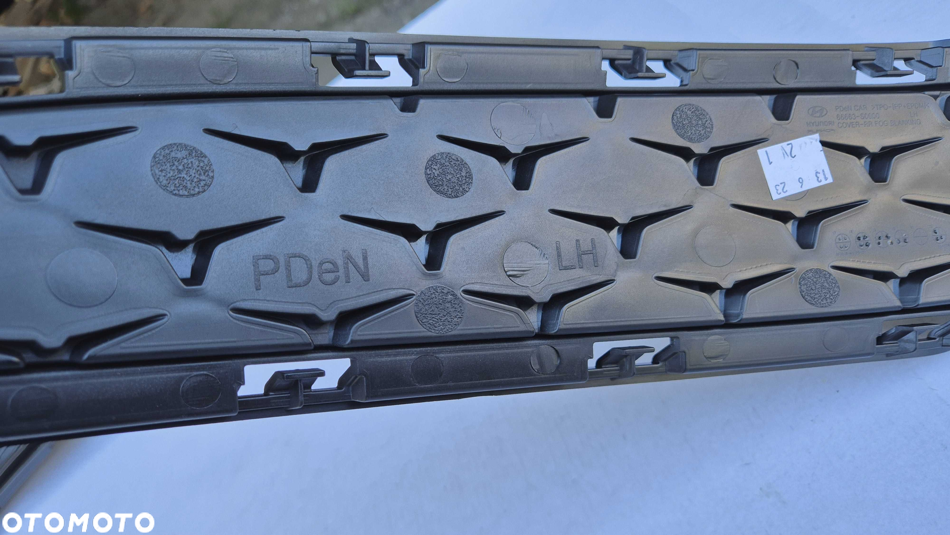 Kratka Zaślepka zderzaka TYŁ LEWA Hyundai i30 N III 17- OE 86663-S0000 - 7