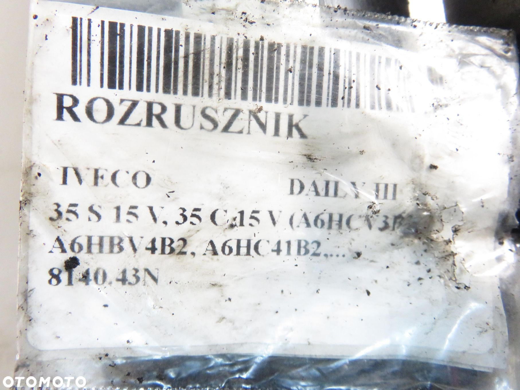 ROZRUSZNIK IVECO DAILY III 2.8 HPT 146 35 S 15 V, 35 C 15 V  0001109371 - 3