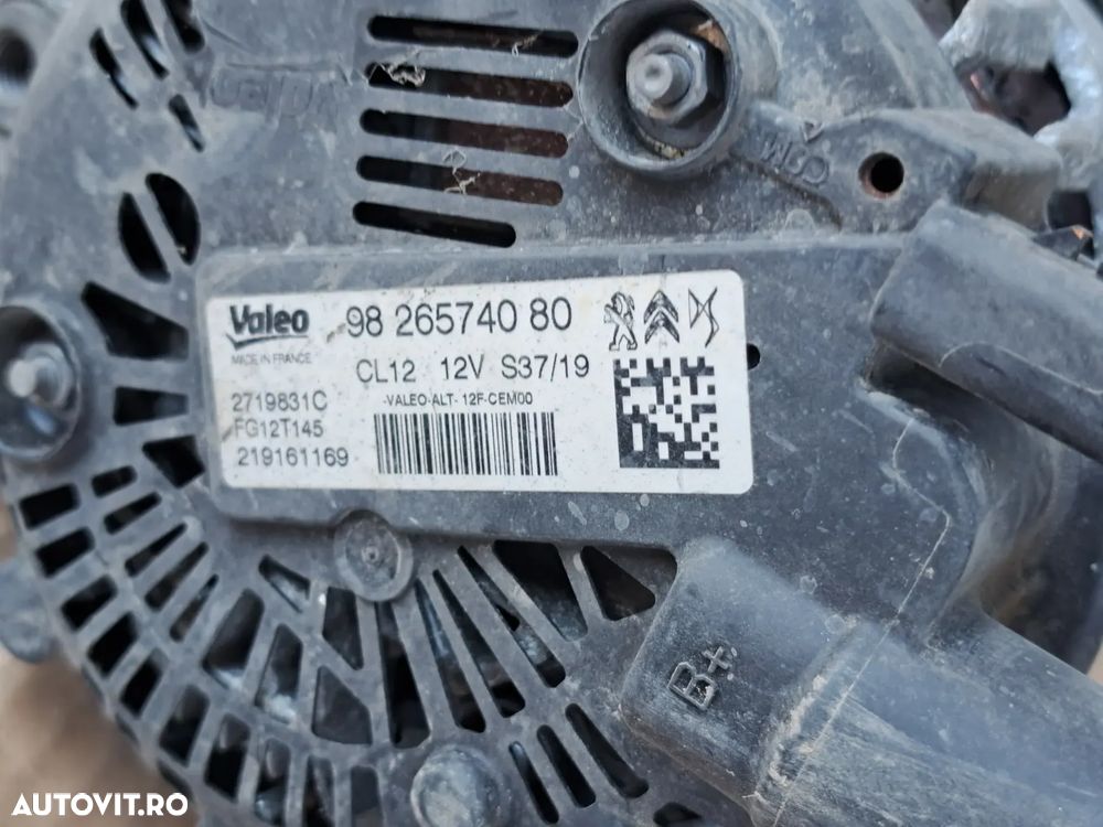 Alternator generator dinam 12V CL12 120A Original Opel Crossland X Peugeot 5008 205 3008 Citroen  C3 1.2i 1.5i - 5