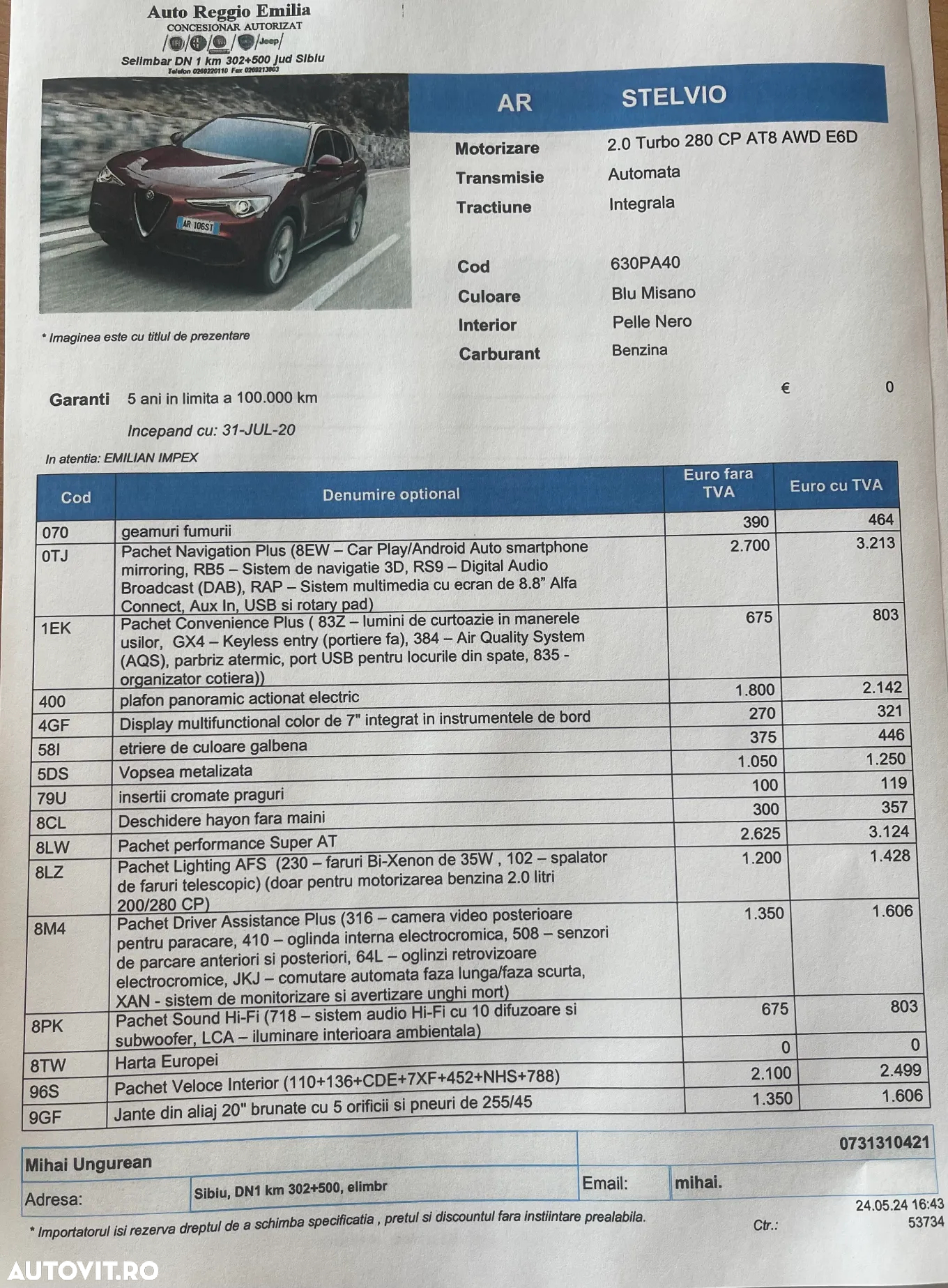Alfa Romeo Stelvio 2.0 Turbo AWD AT8 Veloce - 18
