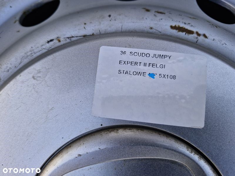FIAT SCUDO JUMPY EXPERT 2 II FELGI STALOWE 15'' CALI 5x108 - 5