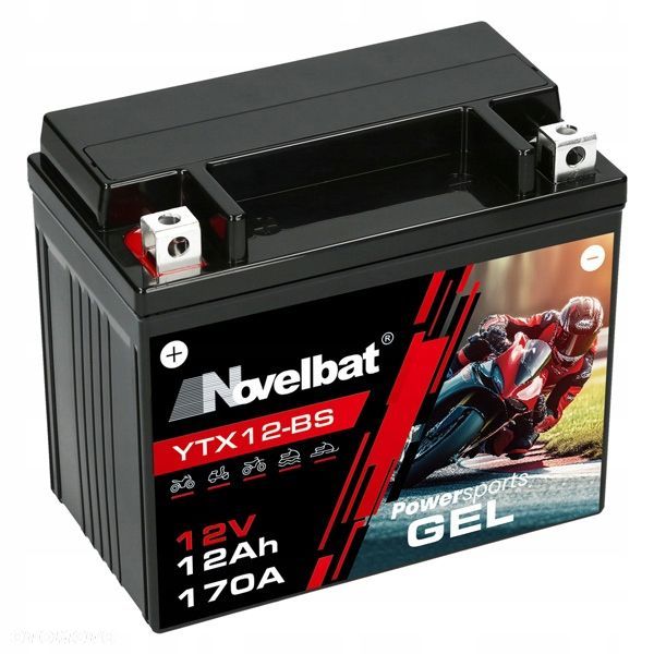 Akumulator Novelbat GEL-YTX12-BS 12Ah 170A L - 1
