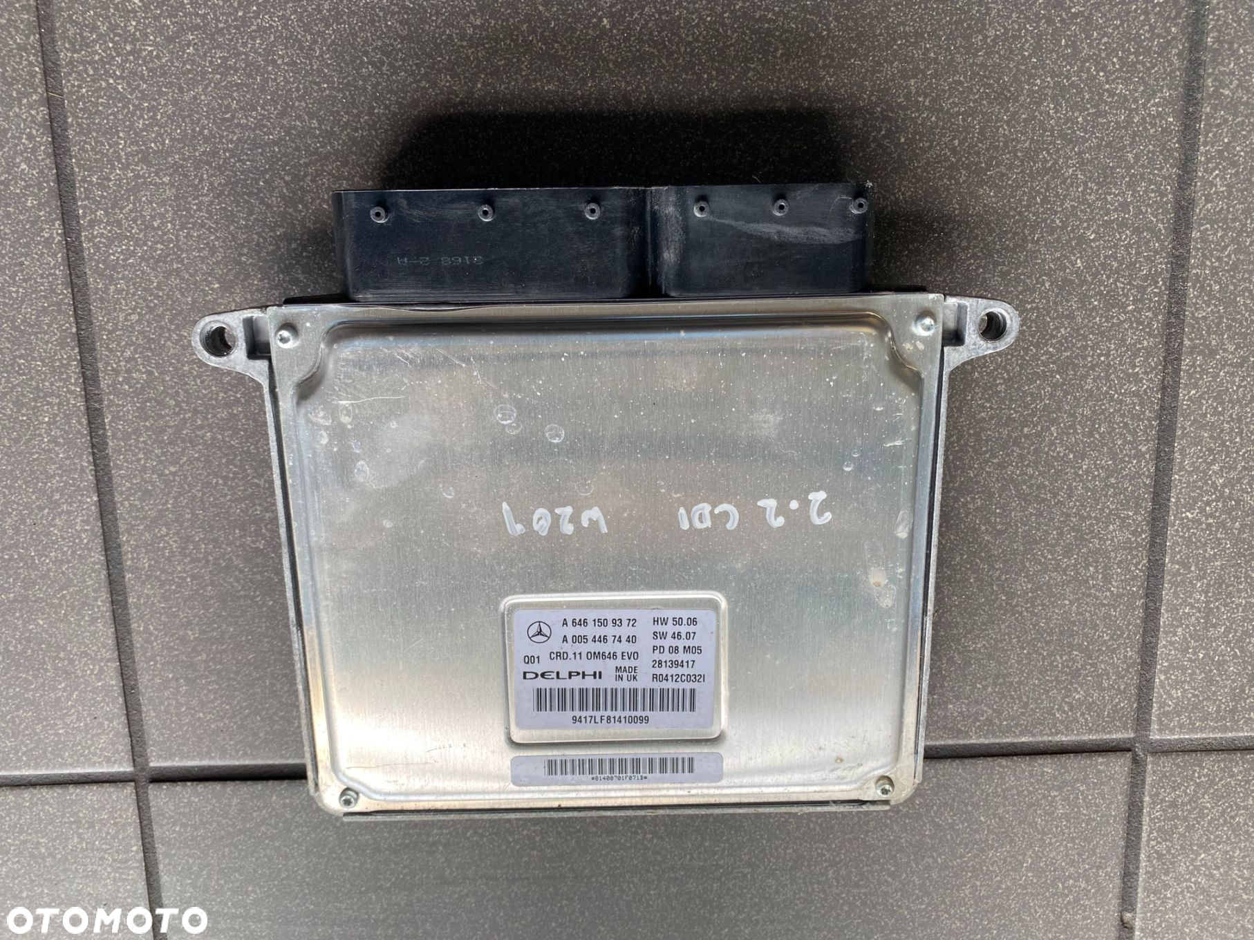 STEROWNIK SILNIKA 2.2 CDI 646 MERCEDES A6461509372 A0054467440 - 2