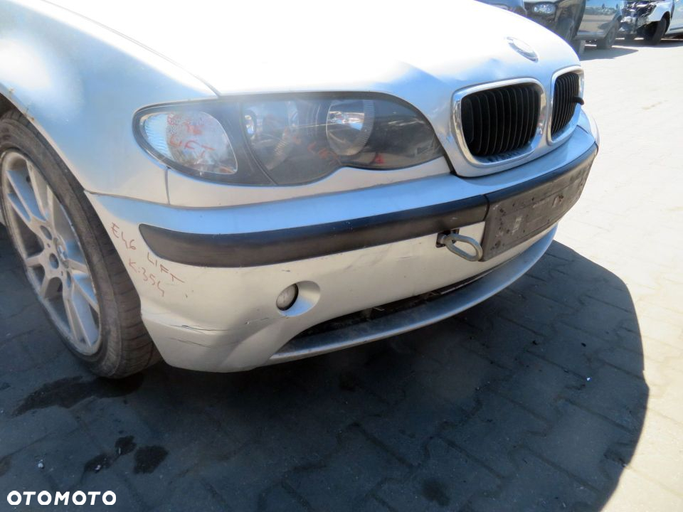 MASKA ZDERZAK BŁOTNIKI LAMPA 3 E46 LIFT 354 BMW 2002-2005 SREBRNY PRZÓD KOMPLETNY - 10