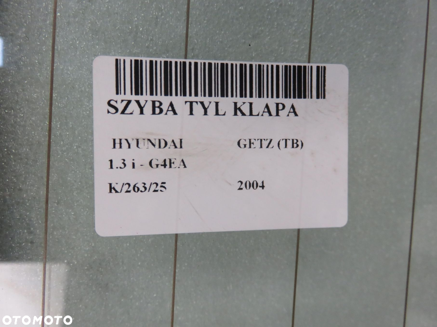 SZYBA TYLNA HYUNDAI GETZ HB - 5