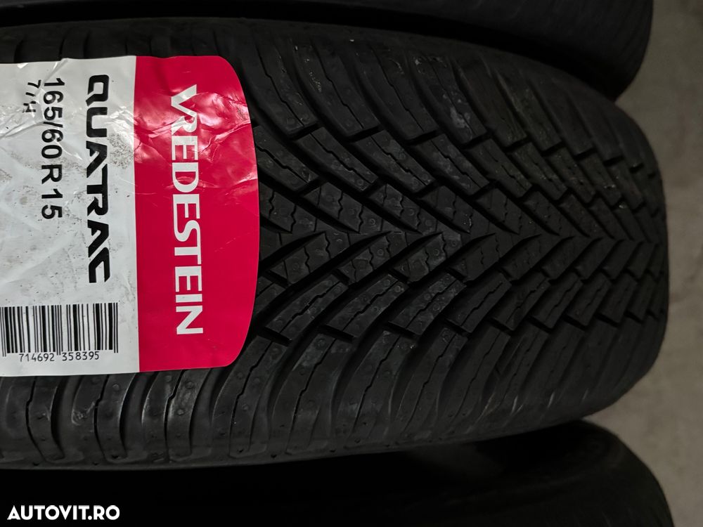 Vând 4 anvelope 165/60/15 vredestein de patru sezoane noi - 3