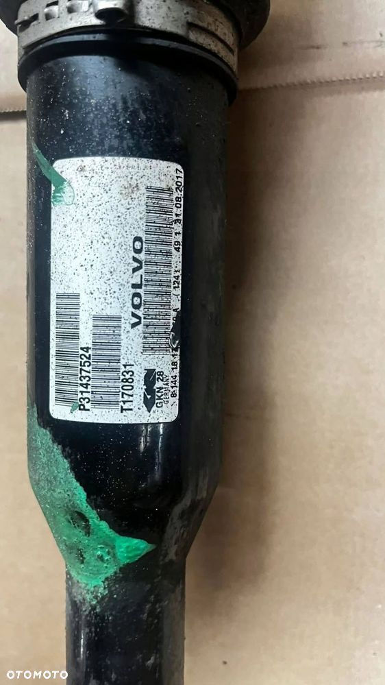 półoś automat prawa volvo xc70 v60cc p31437524 d4204t5/t4/t14 oryginalna ! - 2